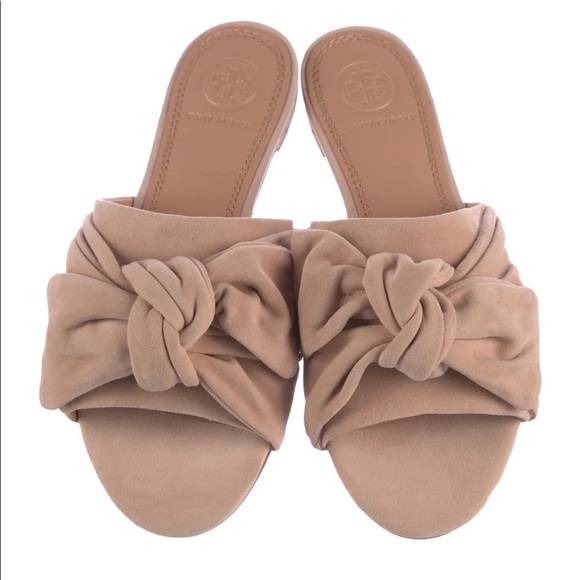 Tory Burch Shoes - Tory burch Annabelle Suede Bow Slide